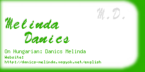 melinda danics business card